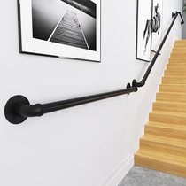 Stair handrail Wrought iron water pipe Household indoor attic wall anti-slip kindergarten handle Corridor railing handrail