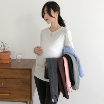 Long sleeve pure cotton t-shirt pregnant woman with undershirt blouses womens fashion Nehitch new summer loose autumn clothing Modale