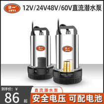 DC submersible pump 12V24V48V60V Volt battery car small water pump electric vehicle pump agricultural pump
