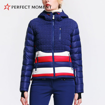 PERFECT MOMENT Womens outdoor sports water repellent warm white goose down JACKET