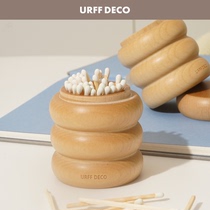 URFF DECO Patent Worm Matchstick Natural Birch Handmade White Match Candle Companion