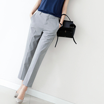 Steady gas field makes you more fan commuter OL wind nine-point hammer-shaped suit pants solid color casual pants for women