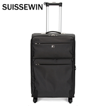Swiss Army Knife SUISSEWIN Universal Wheel Trolley Case for Men and Women Expandable Business Travel Oxford Cloth Luggage