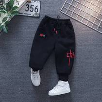 Childrens Han version Childrens sports Childrens pants Anti-cold long pants cotton pants 2021 Children out of room