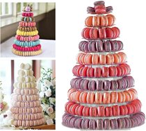 High bakery new multi-layer tower macaron display dessert table shelf afternoon tea Tower wedding festival rack party