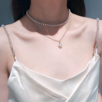 Strap skirt strap accessories chain shoulder strap jumpsuit skirt underwear summer transparent can reveal thickness pearl shoulder strap