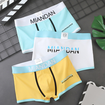 Underpants mens cotton summer thin breathable trendy boxer comfortable new youth boxer personalized print shorts