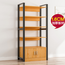 Shelf household shelf floor multi-layer storage with cabinet iron shelf display rack balcony sundries storage rack