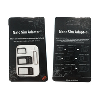 Nano sim mobile phone restore card sleeve mobile card set four in one mobile phone Cato