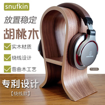 snufkin headphone stand Solid wood wearable creative computer headphone stand display stand headphone rack
