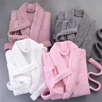 Thickened cotton towel bathrobe five-star hotel couple a pair of autumn and winter men and women cotton water absorption quick-drying