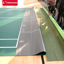 Donglian unbounded badminton rubber mat Special air volleyball hall PVC floor mat venue canvas removable winding device
