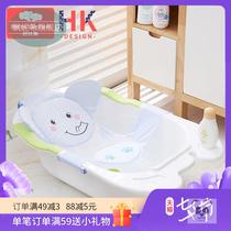 Newborn baby non-slip reclining bath tub universal baby bath artifact can sit bath tub net bag suspended bath mat
