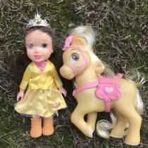 Toy clearance girls Cinderella Bell long hair princess pony set mini Sharon doll 16cm