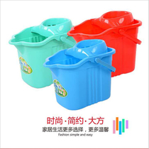 Household manual squeeze bucket extra thick mop bucket with wheel mop bucket plastic large screw water single bucket old-fashioned mop bucket