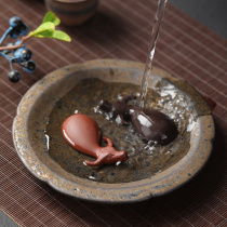 Yuxuan fingertip tea pet ornaments purple sand calf can raise creative small cute tea pet tea play tea dish