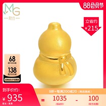 Zhou Shengsheng charme gold beaded gourd beaded necklace pendant 86335C fixed hard gold