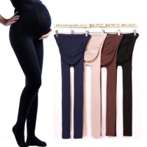 Pregnant women stockings fashion bottoming socks autumn and winter maternity wear pantyhose foot socks abdomen adjustable foot socks