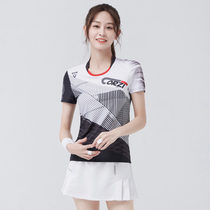 Paige cool 21 new badminton suit suit mens and womens short-sleeved sportswear team custom quick-drying race suit large size