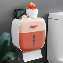 Toilet toilet tissue box Toilet paper shelf Roll tray Punch-free pumping carton Toilet paper box tissue holder