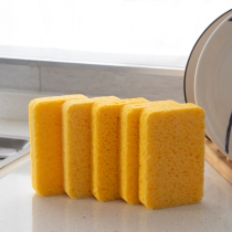 Household washing dishes sponge wood pulp cotton scrub kitchen dishcloth brush bowl sponge block wipe dish cloth cleaning artifact
