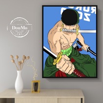 One piece digital oil painting DIY coloring animation Cartoon characters zero basis linen paint solid wood decorative painting
