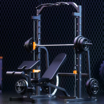 Creative thinking Smith machine integrated trainer household bench push squat frame bird multi-function combination fitness equipment