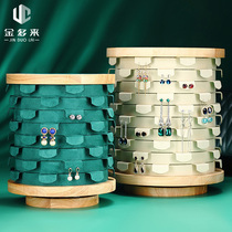 Jin Duolai jewelry display rack Earrings display rack Earrings rack rotating counter shop special jewelry props