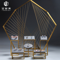 High-grade metal jewelry display props necklace ring earrings bracelet pendant jewelry display rack window decorations