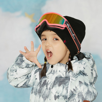 Happy Fox 2021 New Winter Childrens single double ski double-layer anti-fog ski goggles