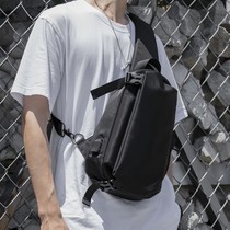 Chest Bag Mens Tide brand mens oblique fashion trend Super Fire fashion trend mens bag student backpack shoulder bag sports oblique