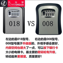 Password lock key box decoration company special wall-mounted cats eye metal key box password key box custom LOGO