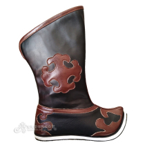 Mens Mongolian dance boots Traditional handmade leather pointed Mongolian boots shoes mens horse Boots Black