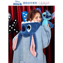 Lemachi Shi Dizai Sleeping Robe Woman Autumn Winter Long Coral Suede Pajamas go out and thicken the lovely flannel home clothes