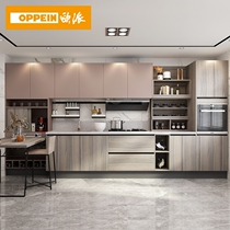 Opai cabinet custom whole kitchen cabinet stove cabinet Integrated Household assembly kitchen cabinet quartz stone modern simple collection