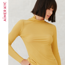 Adore NYC warm beating bottom ladies Essex long sleeve autumn winter semi-high collar heaps and collars AN720461