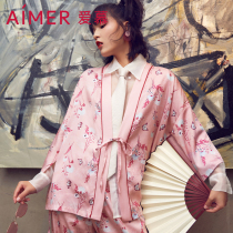 Love Mu Spring and Summer 2021 New Thin Hanfu Pajamas Women National Style Home Clothing Set AM465901