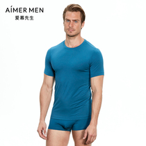 Mr. Aimu preferred Modal round neck short sleeve top 12U52