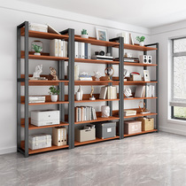 68 88 128cm thickened steel wood floor 5 6-layer semi-enclosed combination open display storage bookshelf