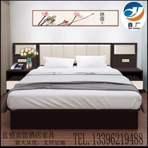 Direct Hotel Hotel apartment furniture full set of custom rental room bed box by bedside table high and low table luggage cabinet