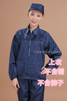 Static clothes jacket short navy blue work dust-free clothing SMT body lapel single piece dirty and breathable