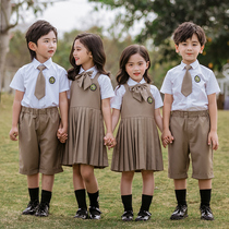 Childrens performance costumes chorus British kindergarten Garden clothes performance recitation suits for primary and secondary school students entering the kindergarten photos