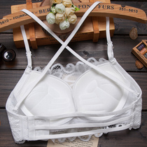 Beauty back bra gathers small chest thickened sexy bra wrap chest anti-light bra bra underwear women without steel ring White