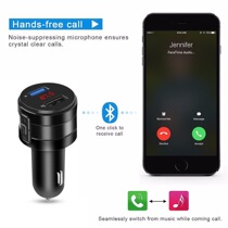 New car mp3 car on board Bluetooth lift-free FM transmitter Car mp3 music player car charge