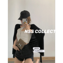  NSS COLLECTION GEOMETRIC digging hems design summer thin jeans straight loose high waist SHORTS