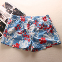 Tide print men Beach pants quick-drying fabric short mens swimming pants beach pants sports shorts seaside holiday