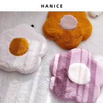 HANICE Korean ins Wind Flower pillow furry car cushion home living room sofa office cushion