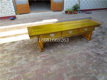 Wang Shixiangs Ming-style furniture golden nanmu big Kang case TV cabinet General case