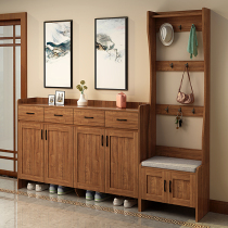 Chinese entrance shoe cabinet porch cabinet integrated simple modern closet combination home door hangers door hangers Hall Cabinet