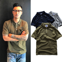 Yu Wenle summer thin Hong Kong fashion trend short-sleeved T-shirt mens fashion brand loose large size ins cotton lapel POLO shirt